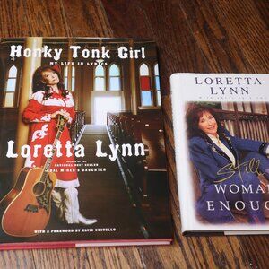 Loretta Lynn Book Collection - Red and White Covers